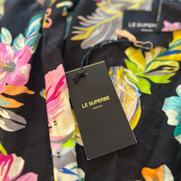 Tropical Pineapple Wrap Maxi Dress Resort Vacation Dress Black Print Size S NWT - Picture 7 of 7